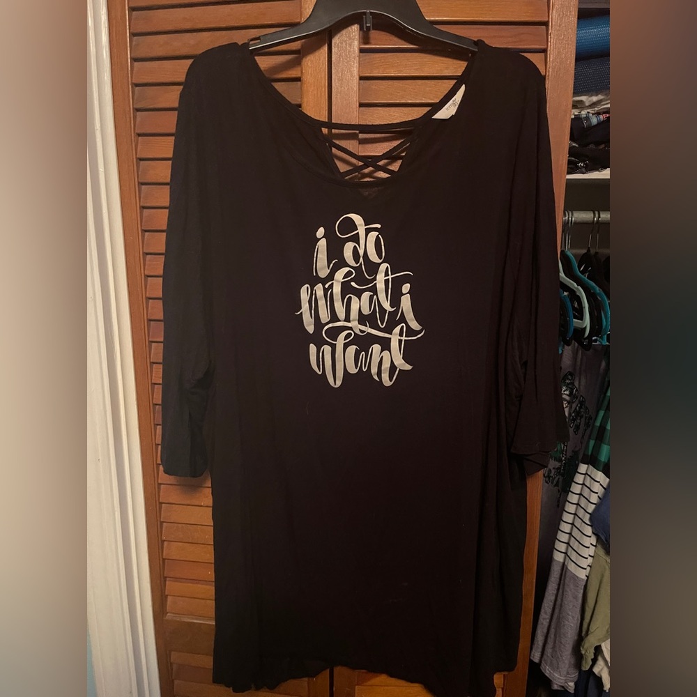 Terra & Sky Black Long Sleeve Graphic Tee